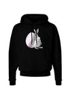 Easter Bunny and Egg Metallic - Silver Dark Hoodie Sweatshirt by TooLoud-Hoodie-TooLoud-Black-Small-Davson Sales