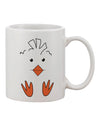 TooLoud Cute Easter Chick Face Printed 11oz Coffee Mug
