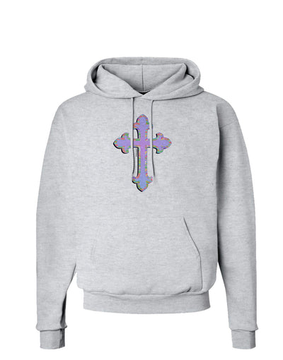 Easter Color Cross Hoodie Sweatshirt-Hoodie-TooLoud-AshGray-Small-Davson Sales