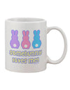 Easter Delight: Somebunny Loves Me - Exquisite 11 oz Printed Coffee Mug by TooLoud-11 OZ Coffee Mug-TooLoud-White-Davson Sales