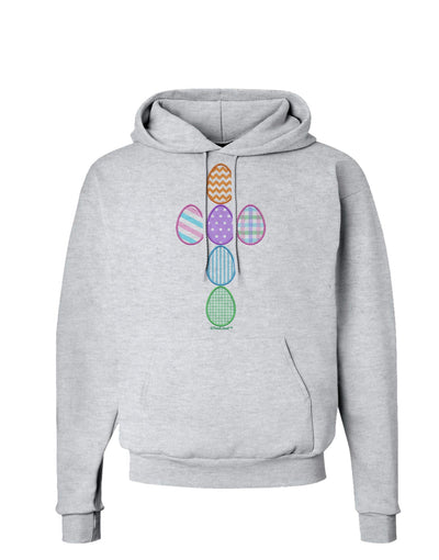 Easter Egg Cross Faux Applique Hoodie Sweatshirt-Hoodie-TooLoud-AshGray-Small-Davson Sales