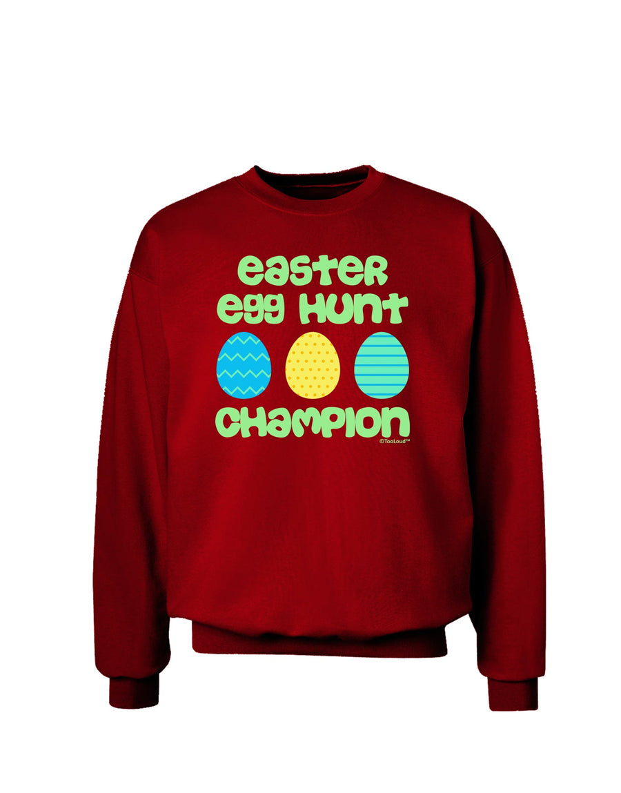 Easter Egg Hunt Champion - Blue and Green Adult Dark Sweatshirt by TooLoud-Sweatshirts-TooLoud-Black-Small-Davson Sales