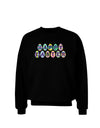 Easter Eggs Happy Easter Adult Dark Sweatshirt-Sweatshirts-TooLoud-Black-Small-Davson Sales