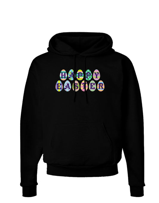 Easter Eggs Happy Easter Dark Hoodie Sweatshirt-Hoodie-TooLoud-Black-Small-Davson Sales