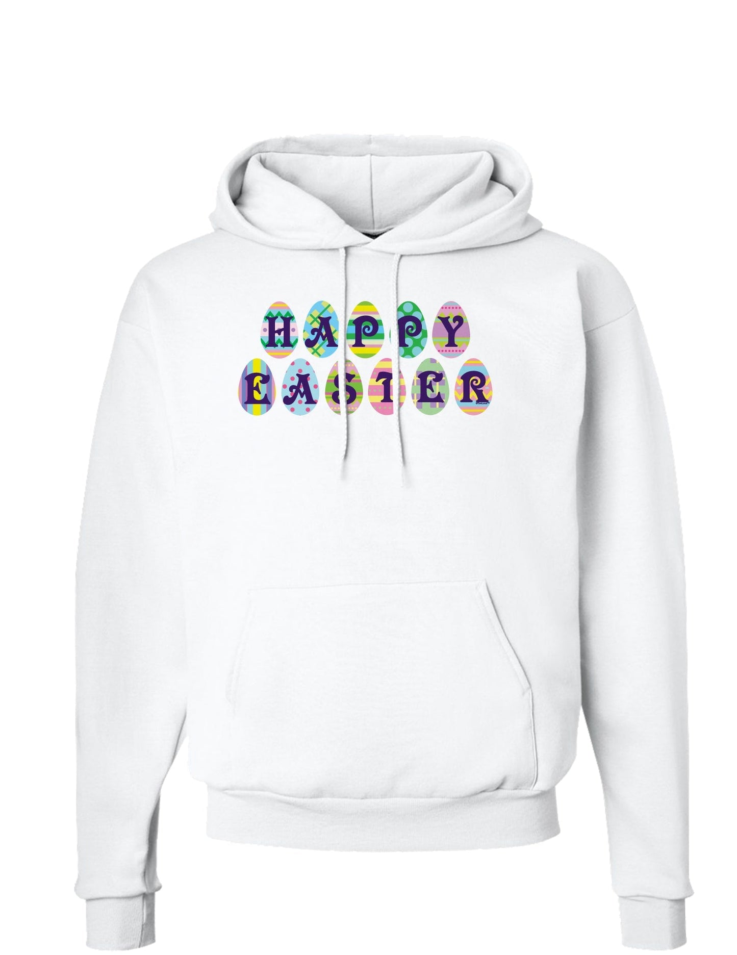 Easter Eggs Happy Easter Hoodie Sweatshirt-Hoodie-TooLoud-White-Small-Davson Sales