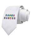 Easter Eggs Happy Easter Printed White Necktie