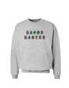 Easter Eggs Happy Easter Sweatshirt-Sweatshirts-TooLoud-AshGray-Small-Davson Sales