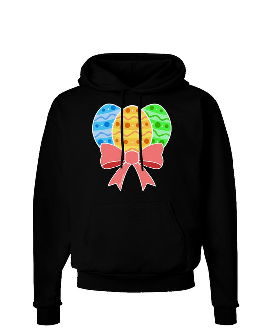 Easter Eggs With Bow Dark Hoodie Sweatshirt by TooLoud-Hoodie-TooLoud-Black-Small-Davson Sales