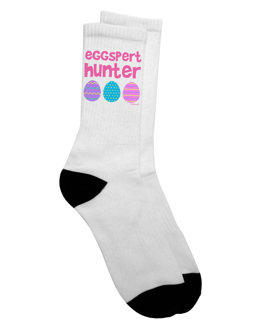 Easter Eggspert Hunter Pink Adult Crew Socks - by TooLoud-Socks-TooLoud-White-Ladies-4-6-Davson Sales