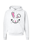 Easter Hoodie Sweatshirt - Hooded Sweatshirts Choose From Many Designs!-Hoodie-TooLoud-White-Small-Cute Bunny Face-Davson Sales