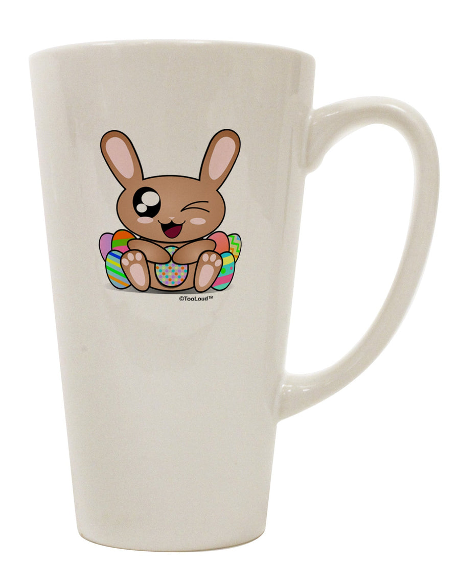 Easter-inspired 16 Ounce Conical Latte Coffee Mug - Perfect for Bunny Lovers TooLoud-Conical Latte Mug-TooLoud-White-Davson Sales