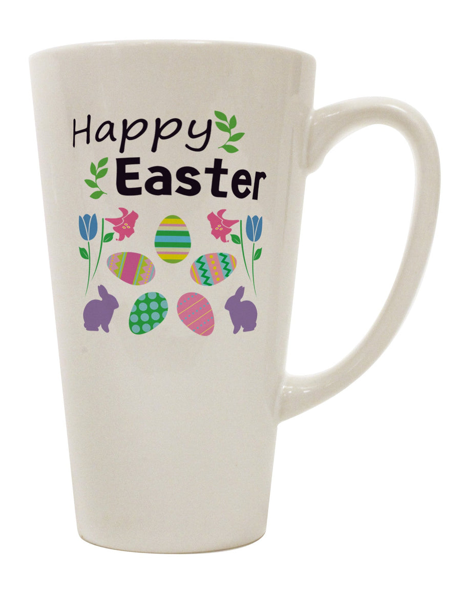 Easter-inspired Conical Latte Coffee Mug - Perfect for Celebrating the Season! - TooLoud-Conical Latte Mug-TooLoud-White-Davson Sales