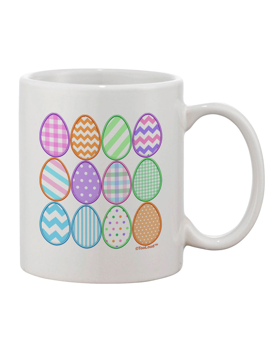 Easter-inspired Faux Applique Print 11 oz Coffee Mug - TooLoud-11 OZ Coffee Mug-TooLoud-White-Davson Sales