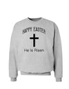 Easter Sweatshirt - Many Fun Designs to Choose From!-Sweatshirts-TooLoud-Happy-Easter-He-Is-Risen Ash-Gray-Small-Davson Sales