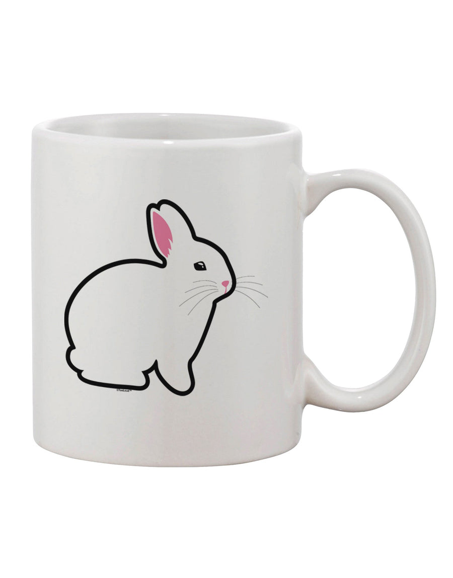 Easter-themed 11 oz Coffee Mug with Adorable Bunny Rabbit Print - TooLoud-11 OZ Coffee Mug-TooLoud-White-Davson Sales