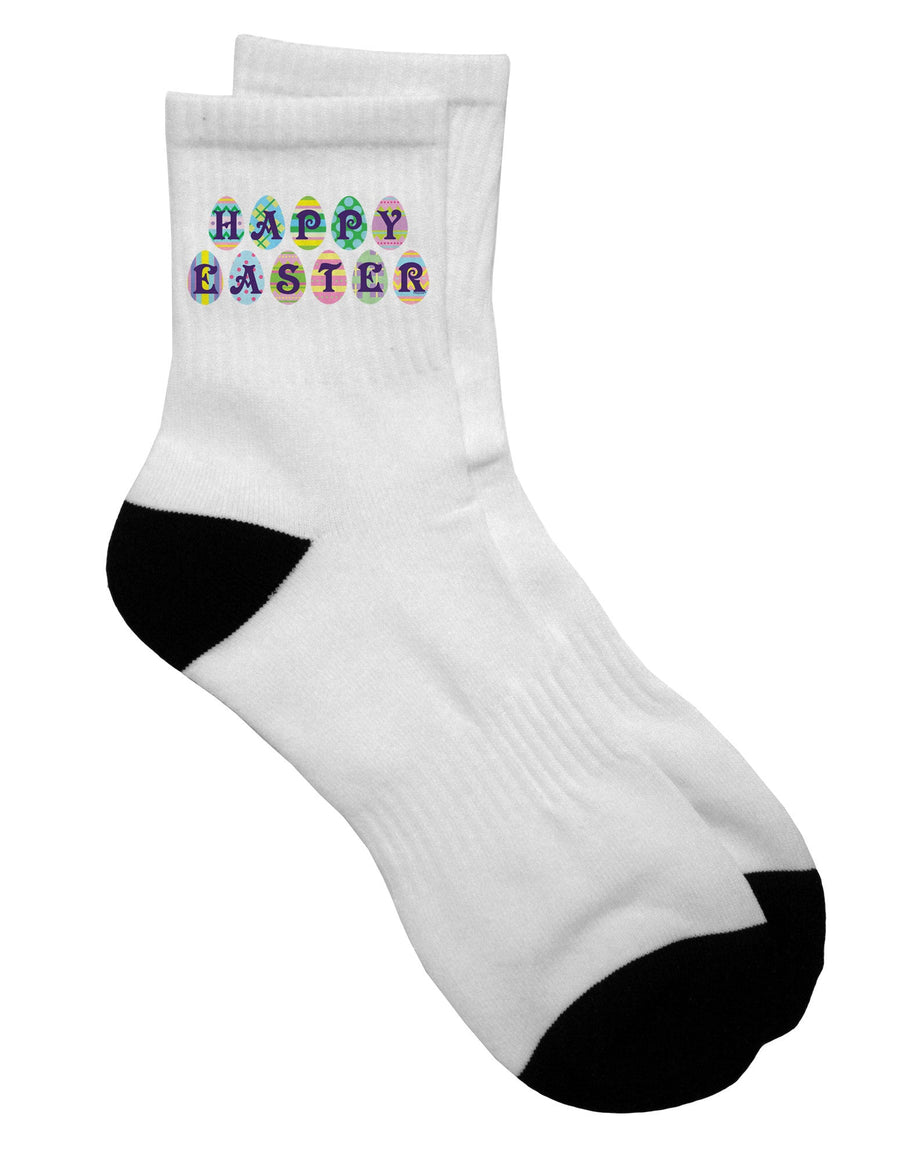 Easter-themed Adult Short Socks for a Joyful Easter Celebration - TooLoud-Socks-TooLoud-White-Ladies-4-6-Davson Sales