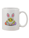 Easter-Themed Chick in Bunny Costume 11 oz Coffee Mug - TooLoud-11 OZ Coffee Mug-TooLoud-White-Davson Sales