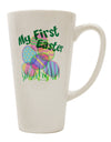 Easter-themed Gel Look Print Conical Latte Coffee Mug - Expertly Crafted for Your First Celebration TooLoud-Conical Latte Mug-TooLoud-White-Davson Sales