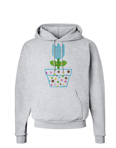 Easter Tulip Design - Blue Hoodie Sweatshirt by TooLoud-Hoodie-TooLoud-AshGray-Small-Davson Sales