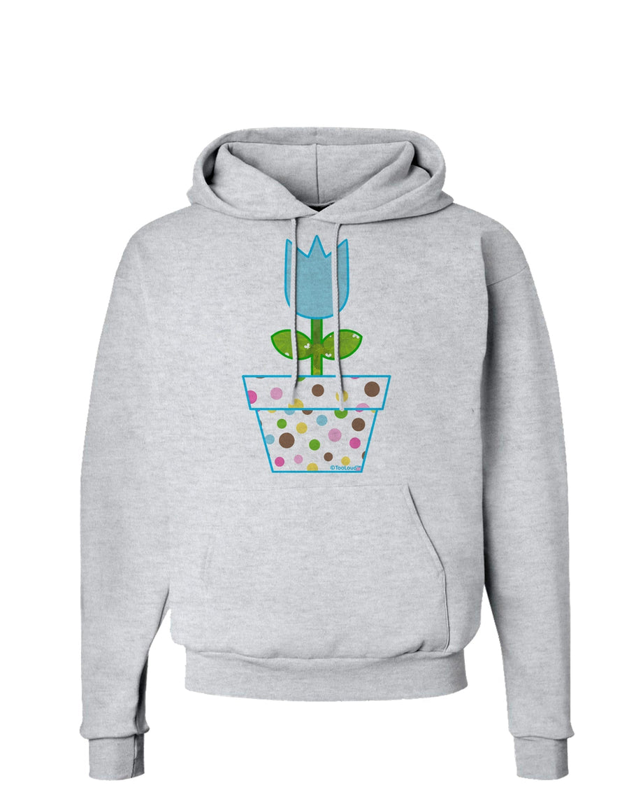 Easter Tulip Design - Blue Hoodie Sweatshirt by TooLoud-Hoodie-TooLoud-White-Small-Davson Sales