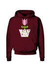 Easter Tulip Design - Pink Dark Hoodie Sweatshirt by TooLoud-Hoodie-TooLoud-Maroon-Small-Davson Sales