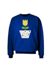 Easter Tulip Design - Yellow Adult Dark Sweatshirt by TooLoud-Sweatshirts-TooLoud-Deep-Royal-Blue-Small-Davson Sales