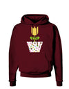 Easter Tulip Design - Yellow Dark Hoodie Sweatshirt by TooLoud-Hoodie-TooLoud-Maroon-Small-Davson Sales