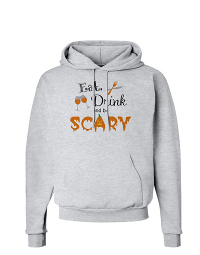 Eat Drink Scary Black Hoodie Sweatshirt-Hoodie-TooLoud-AshGray-Small-Davson Sales