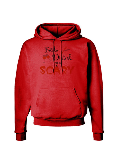 Eat Drink Scary Black Hoodie Sweatshirt-Hoodie-TooLoud-Red-Small-Davson Sales