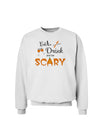 Eat Drink Scary Black Sweatshirt-Sweatshirts-TooLoud-White-Small-Davson Sales