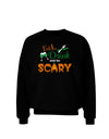 Eat Drink Scary Green Adult Dark Sweatshirt-Sweatshirts-TooLoud-Black-Small-Davson Sales