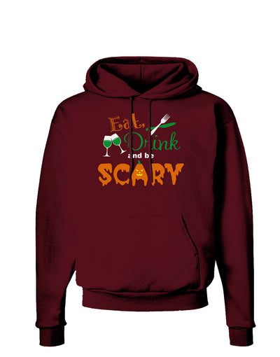 Eat Drink Scary Green Dark Hoodie Sweatshirt-Hoodie-TooLoud-Maroon-Small-Davson Sales