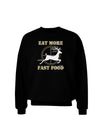 Eat More Fast Food - Deer Adult Dark Sweatshirt-Sweatshirts-TooLoud-Black-Small-Davson Sales