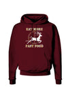 Eat More Fast Food - Deer Dark Hoodie Sweatshirt-Hoodie-TooLoud-Maroon-Small-Davson Sales