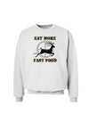 Eat More Fast Food - Deer Sweatshirt-Sweatshirts-TooLoud-White-Small-Davson Sales