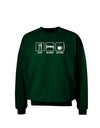 Eat Sleep Coffee Design Adult Dark Sweatshirt by TooLoud-Sweatshirts-TooLoud-Deep-Forest-Green-Small-Davson Sales