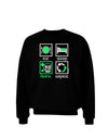 Eat Sleep Drink Green Beer Repeat Adult Dark Sweatshirt-Sweatshirts-TooLoud-Black-Small-Davson Sales