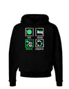 Eat Sleep Drink Green Beer Repeat Dark Hoodie Sweatshirt-Hoodie-TooLoud-Black-Small-Davson Sales