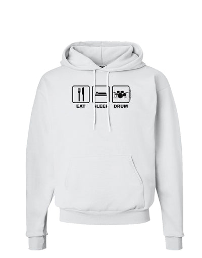 Eat Sleep Drum Design Hoodie Sweatshirt by TooLoud-Hoodie-TooLoud-White-Small-Davson Sales