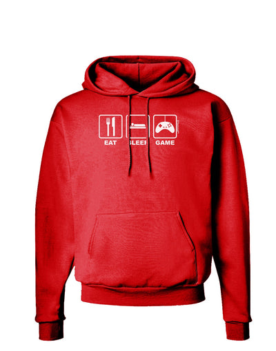 Eat Sleep Game Design Dark Hoodie Sweatshirt by TooLoud-Hoodie-TooLoud-Red-Small-Davson Sales