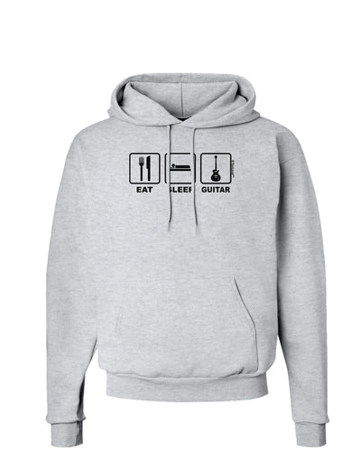 Eat Sleep Guitar Design Hoodie Sweatshirt by TooLoud-Hoodie-TooLoud-AshGray-Small-Davson Sales