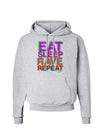 Eat Sleep Rave Repeat Color Hoodie Sweatshirt by TooLoud-Hoodie-TooLoud-AshGray-Small-Davson Sales