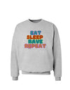 Eat Sleep Rave Repeat Hypnotic Sweatshirt by TooLoud-Sweatshirts-TooLoud-AshGray-Small-Davson Sales