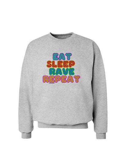 Eat Sleep Rave Repeat Hypnotic Sweatshirt by TooLoud-Sweatshirts-TooLoud-AshGray-Small-Davson Sales