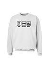 Eat Sleep Rave Sweatshirt by TooLoud-Sweatshirts-TooLoud-White-Small-Davson Sales