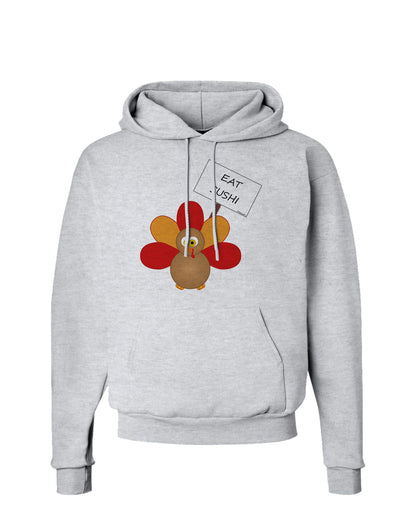 Eat Sushi Thanksgiving Turkey Hoodie Sweatshirt-Hoodie-TooLoud-AshGray-Small-Davson Sales