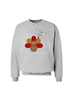 Eat Sushi Thanksgiving Turkey Sweatshirt-Sweatshirts-TooLoud-AshGray-Small-Davson Sales