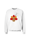 Eat Sushi Thanksgiving Turkey Sweatshirt-Sweatshirts-TooLoud-White-Small-Davson Sales