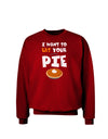 Eat Your Pie Adult Dark Sweatshirt-Sweatshirts-TooLoud-Deep-Red-Small-Davson Sales