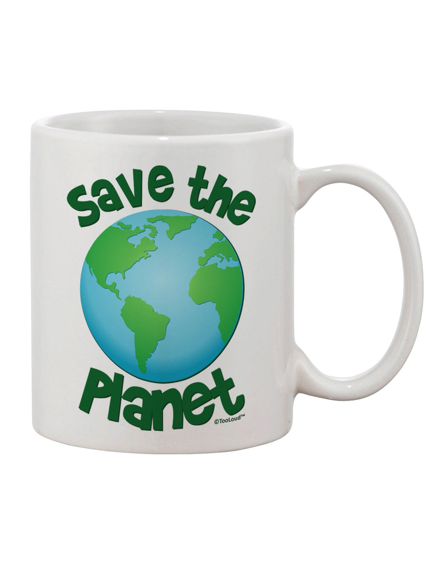 Eco-Friendly Solution - Earth Printed 11 oz Coffee Mug - TooLoud-11 OZ Coffee Mug-TooLoud-White-Davson Sales